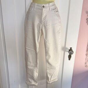 Old Navy Bright White Boyfriend Straight Leg Jeans